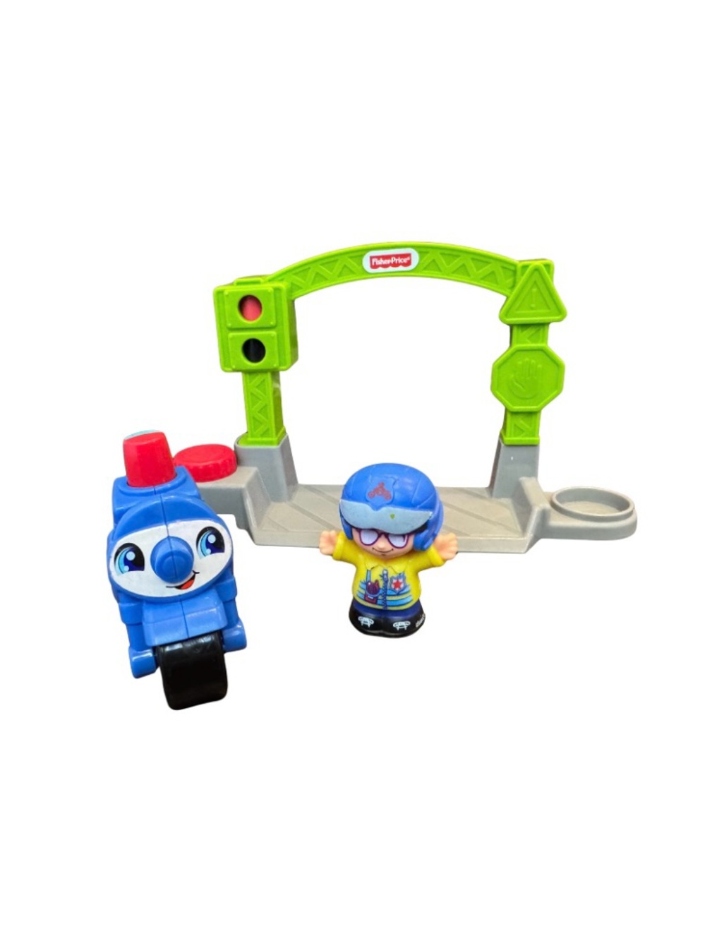 Fisher-Price Little People Going Places Stop and Go Police Motorcycle Complete